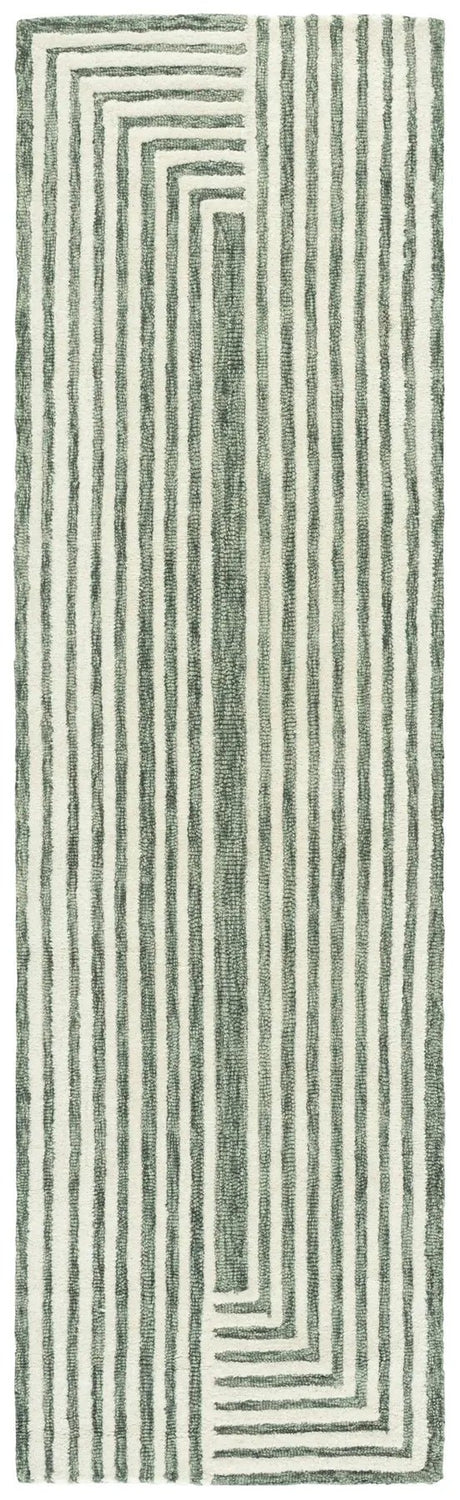 Safavieh Metro 2'-3" x 8'-0" Rug in Green / Ivory