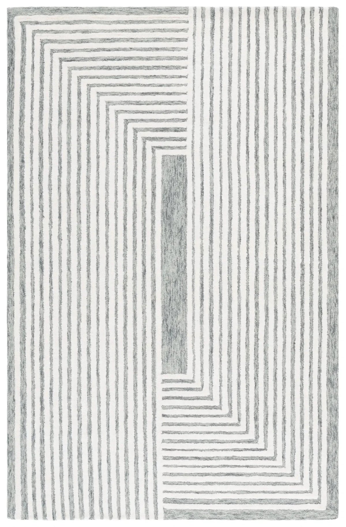 Safavieh Metro 4'-0" x 6'-0" Rug in Green / Ivory