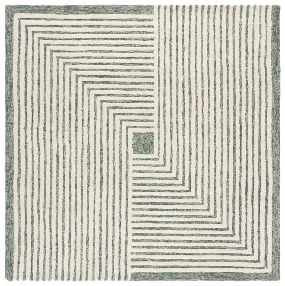 Safavieh Metro 6'-0" x 6'-0" Rug in Green / Ivory
