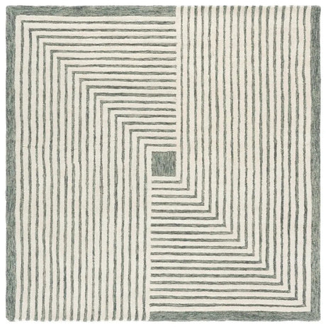 Safavieh Metro 6'-0" x 6'-0" Rug in Green / Ivory