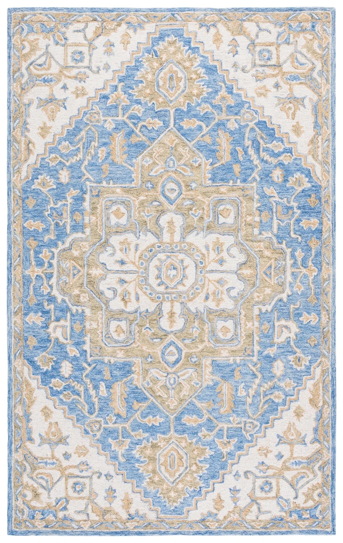 Safavieh Metro 4'-0" x 6'-0" Rug in Blue / Beige
