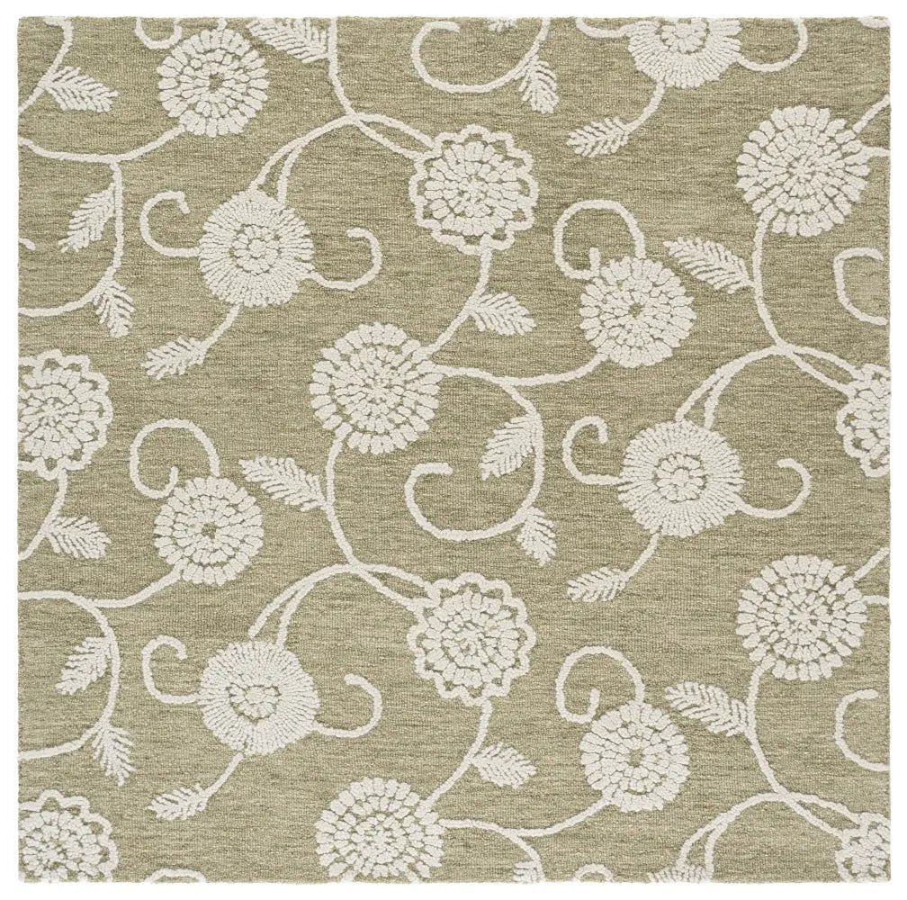 Safavieh Metro 6'-0" x 6'-0" Rug in Green / Ivory