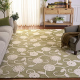 Safavieh Metro 8'-0" x 10'-0" Rug in Green / Ivory