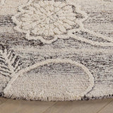 Safavieh Metro 6'-0" x 6'-0" Rug in Grey / Ivory