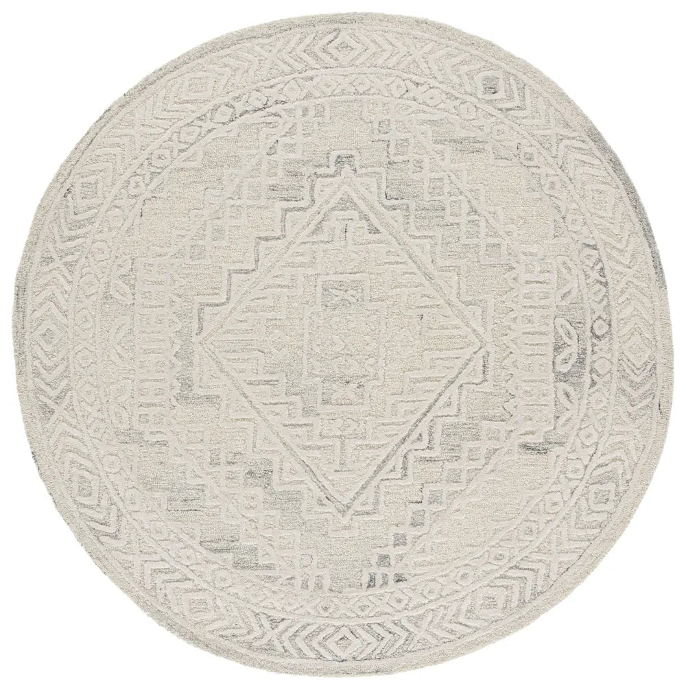 Safavieh Metro 6'-0" x 6'-0" Rug in Light Grey / Ivory