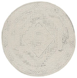 Safavieh Metro 6'-0" x 6'-0" Rug in Light Grey / Ivory