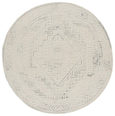 Safavieh Metro 6'-0" x 6'-0" Rug in Light Grey / Ivory