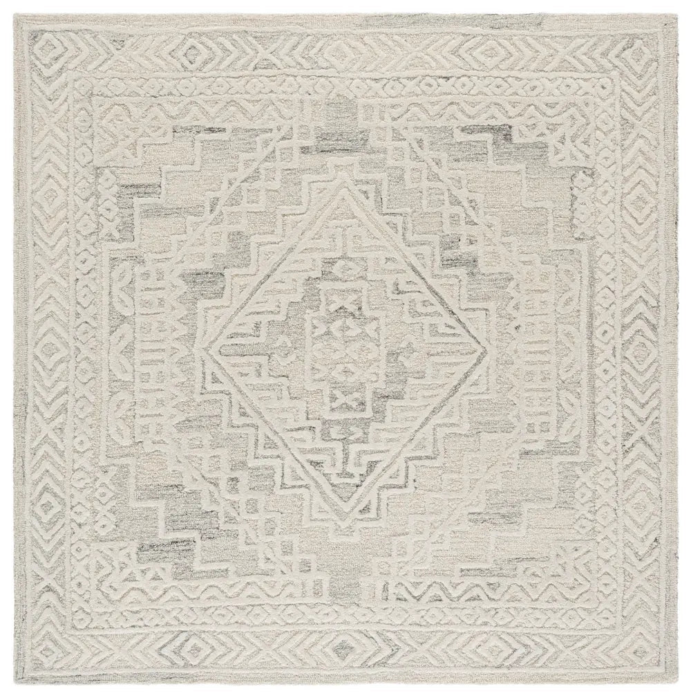 Safavieh Metro 6'-0" x 6'-0" Rug in Light Grey / Ivory