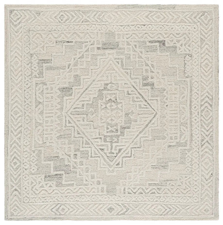 Safavieh Metro 6'-0" x 6'-0" Rug in Light Grey / Ivory