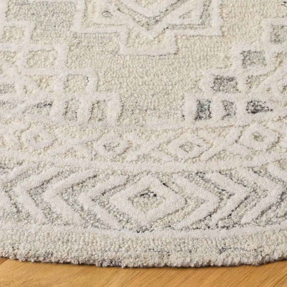 Safavieh Metro 6'-0" x 6'-0" Rug in Light Grey / Ivory