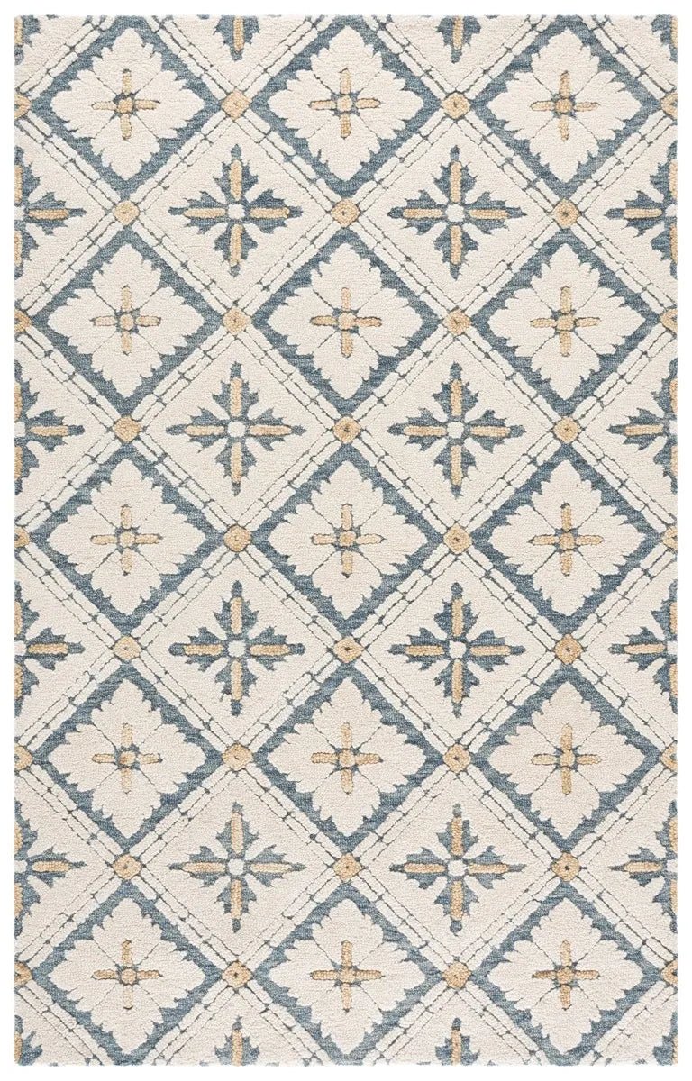 Safavieh Metro 5'-0" x 8'-0" Rug in Blue / Ivory