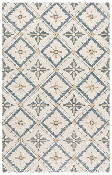 Safavieh Metro 5'-0" x 8'-0" Rug in Blue / Ivory