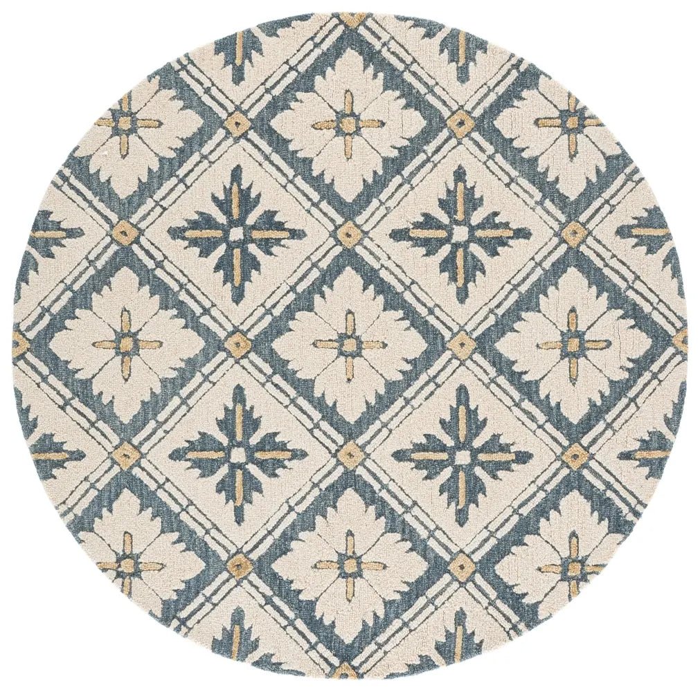 Safavieh Metro 6'-0" x 6'-0" Rug in Blue / Ivory