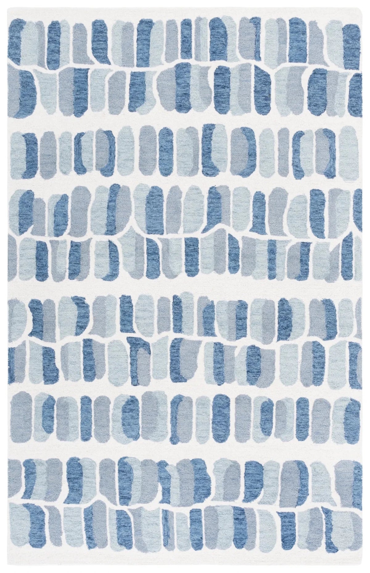 Safavieh Metro 4'-0" x 6'-0" Rug in Blue / Ivory