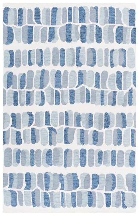 Safavieh Metro 4'-0" x 6'-0" Rug in Blue / Ivory