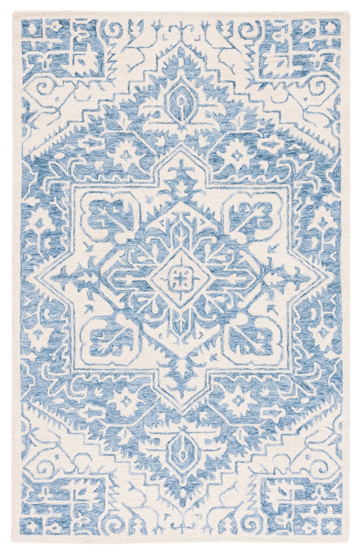 Safavieh Metro Met457M Blue/Ivory Rug.