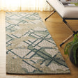 Safavieh Metro 2'-3" x 8'-0" Rug in Green / Beige