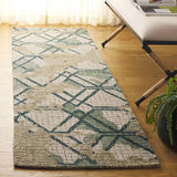 Safavieh Metro 2'-3" x 8'-0" Rug in Green / Beige