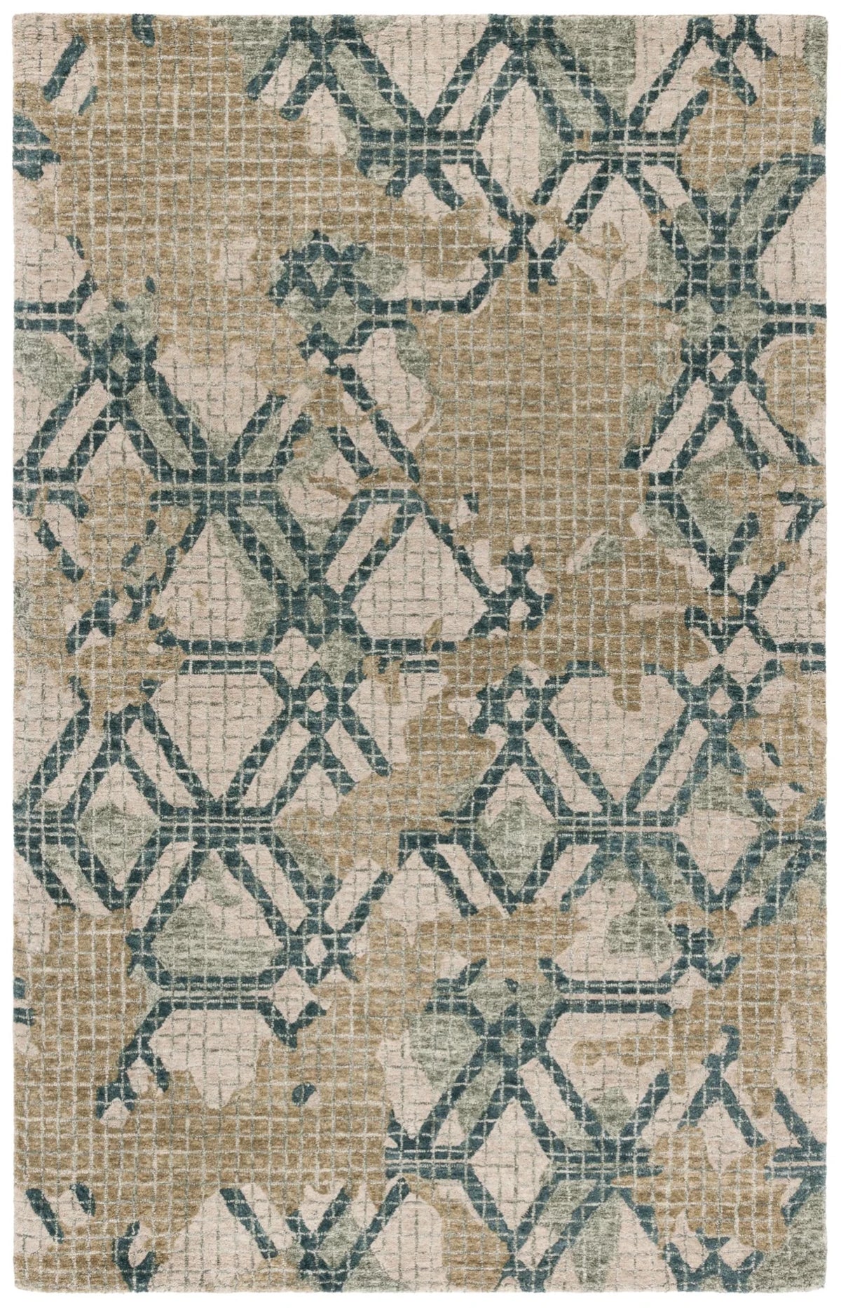 Safavieh Metro 4'-0" x 6'-0" Rug in Green / Beige
