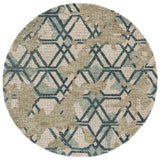 Safavieh Metro 6'-0" x 6'-0" Rug in Green / Beige