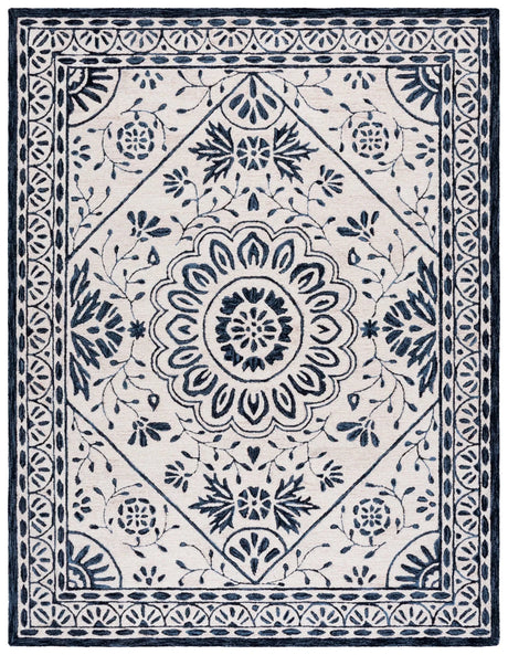 Safavieh Metro 8'-0" x 10'-0" Rug in Ivory / Navy