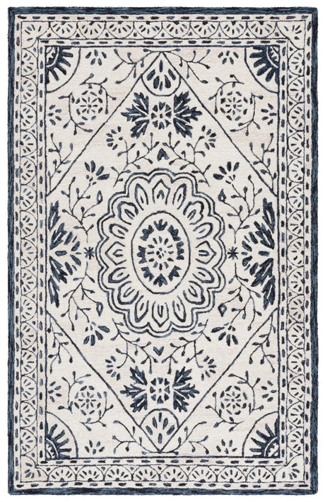 Safavieh Metro 4'-0" x 6'-0" Rug in Ivory / Navy