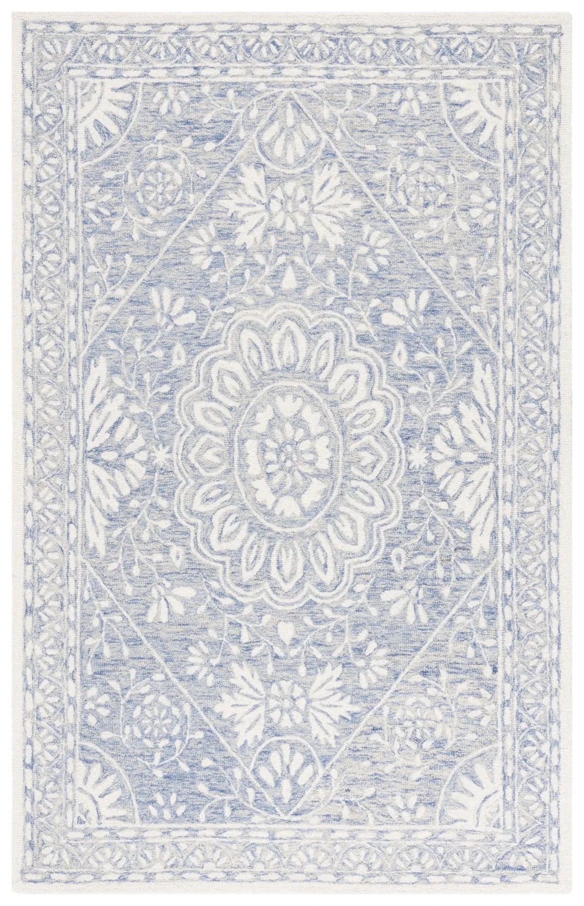 Safavieh Metro 4'-0" x 6'-0" Rug in Blue / Ivory