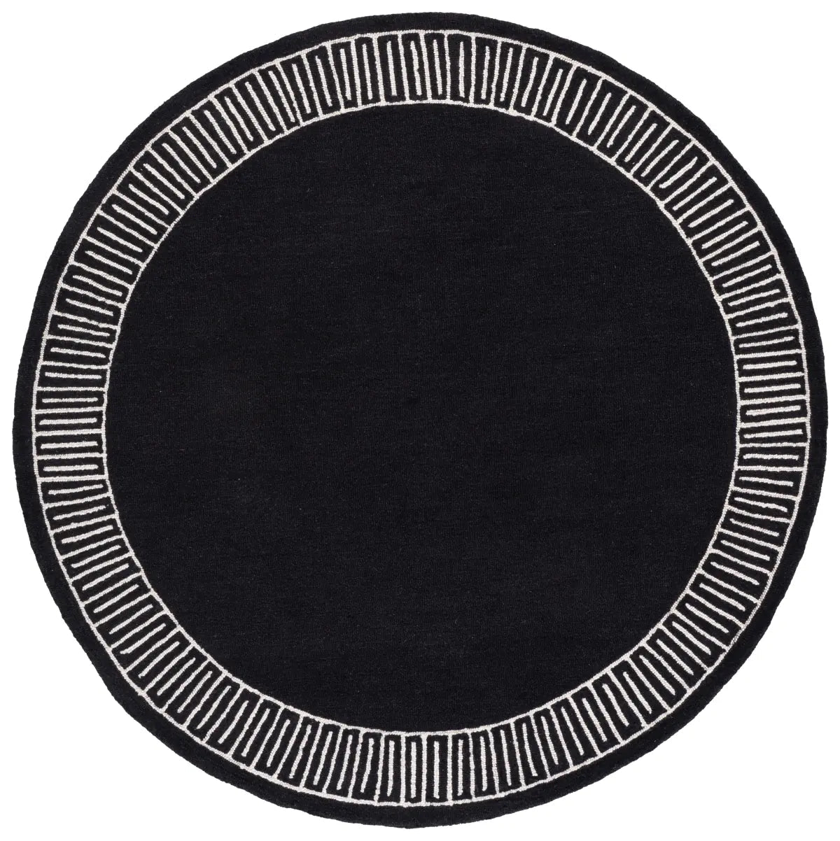 Safavieh Metro 6'-0" x 6'-0" Rug in Charcoal / Ivory