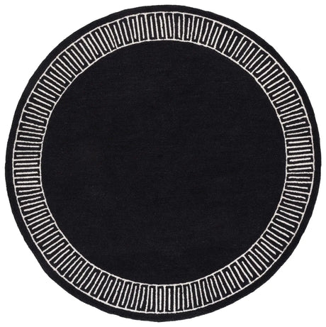 Safavieh Metro 6'-0" x 6'-0" Rug in Charcoal / Ivory