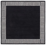 Safavieh Metro 6'-0" x 6'-0" Rug in Charcoal / Ivory