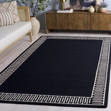 Safavieh Metro 4'-0" x 6'-0" Rug in Navy / Ivory