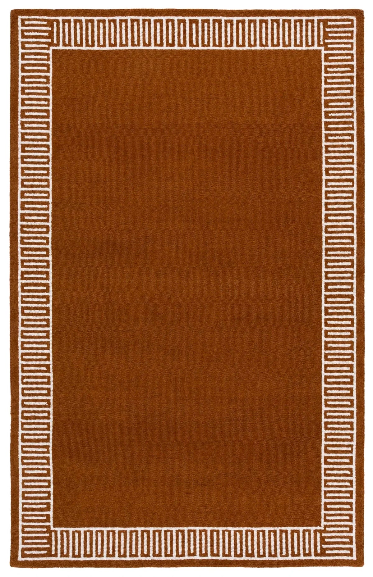 Safavieh Metro 6'-0" x 9'-0" Rug in Rust / Ivory