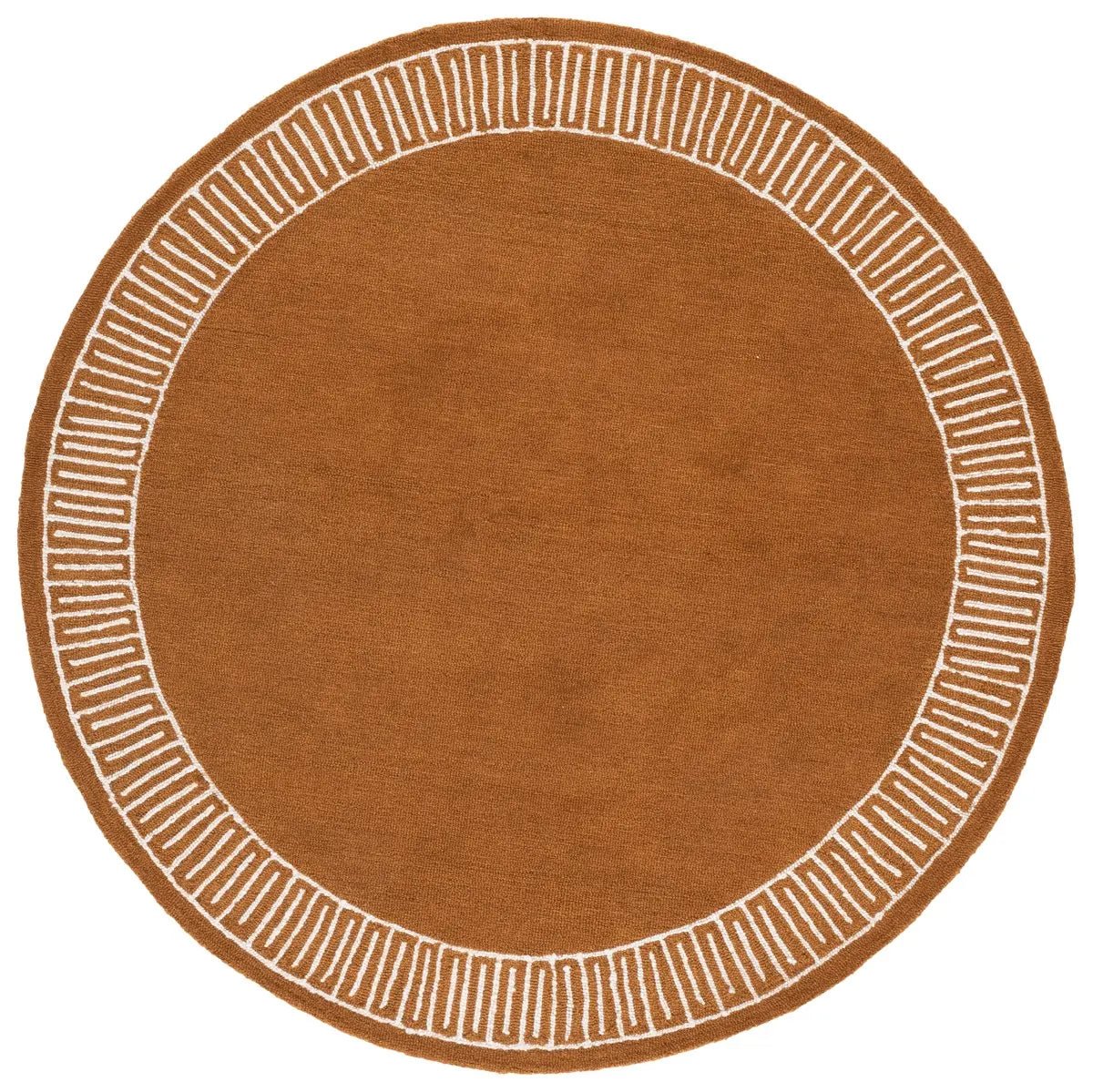 Safavieh Metro 6'-0" x 6'-0" Rug in Rust / Ivory