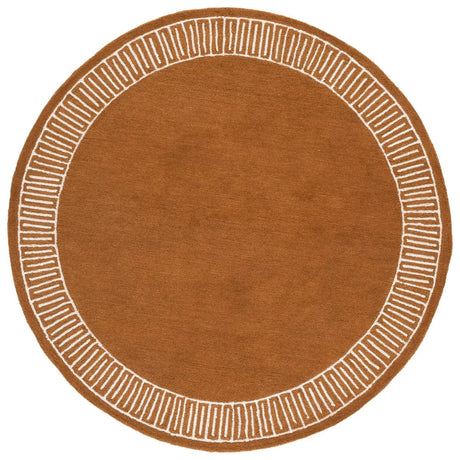 Safavieh Metro 6'-0" x 6'-0" Rug in Rust / Ivory