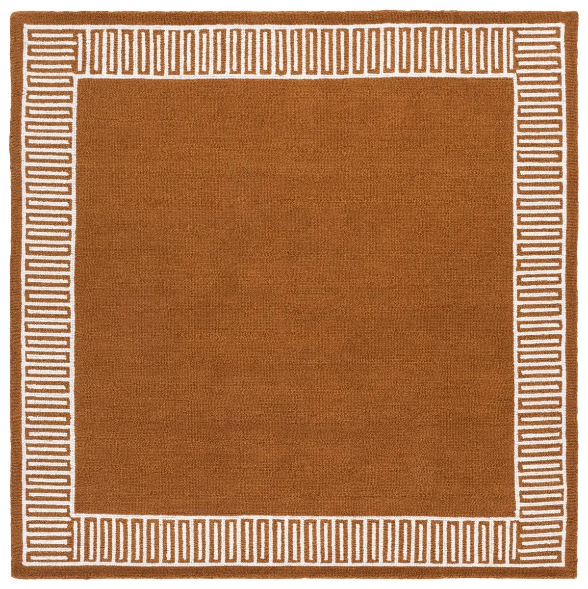 Safavieh Metro 6'-0" x 6'-0" Rug in Rust / Ivory
