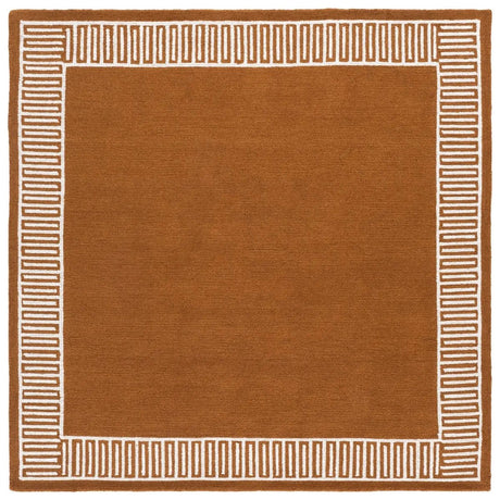 Safavieh Metro 6'-0" x 6'-0" Rug in Rust / Ivory