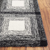 Safavieh Metro 4'-0" x 6'-0" Rug in Charcoal / Ivory