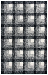Safavieh Metro 4'-0" x 6'-0" Rug in Charcoal / Ivory