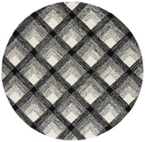 Safavieh Metro 6'-0" x 6'-0" Rug in Charcoal / Ivory