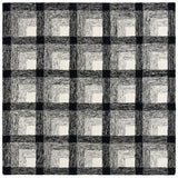 Safavieh Metro 6'-0" x 6'-0" Rug in Charcoal / Ivory