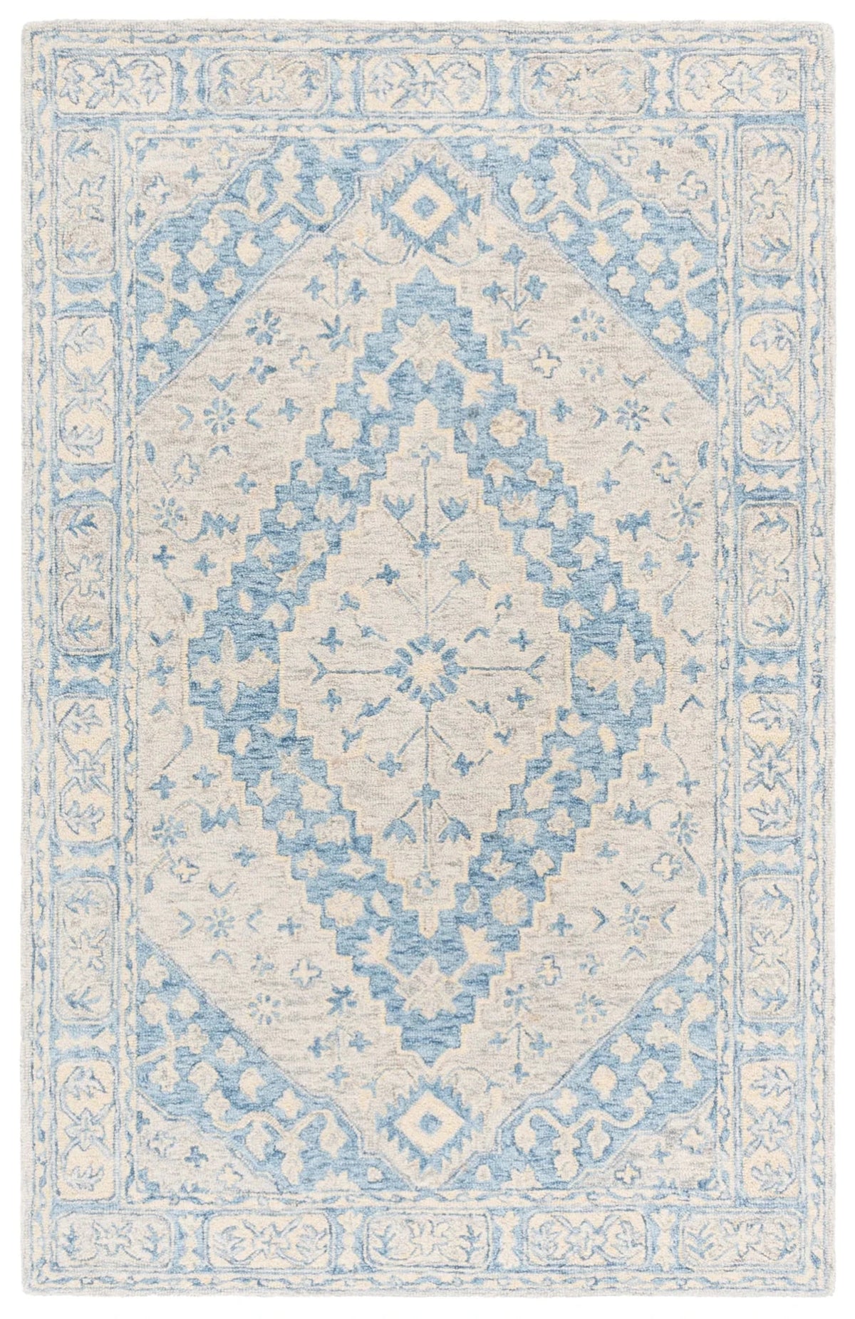 Safavieh Metro 4'-0" x 6'-0" Rug in Blue / Ivory