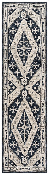 Safavieh Metro 2'-3" x 9'-0" Rug in Navy / Ivory