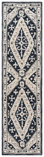 Safavieh Metro 2'-3" x 9'-0" Rug in Navy / Ivory