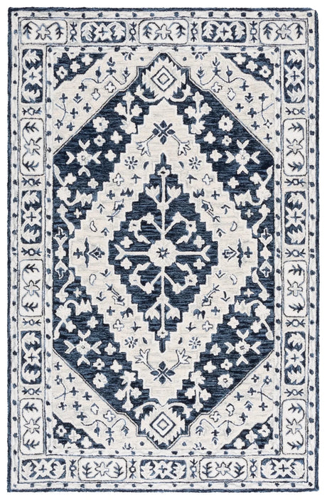 Safavieh Metro 4'-0" x 6'-0" Rug in Navy / Ivory