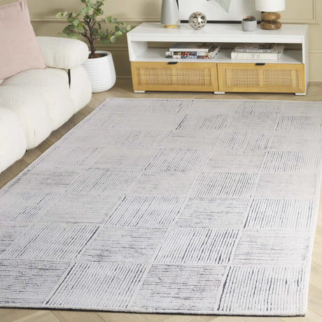 Safavieh Metro 4'-0" x 6'-0" Rug in Ivory / Charcoal