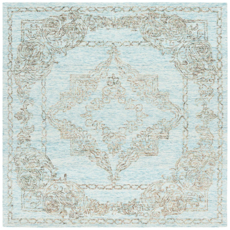 Safavieh Metro Met575L Light Blue/Green Rug.