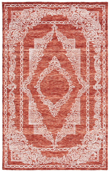 Safavieh Metro Met575P Rust/Ivory Rug.