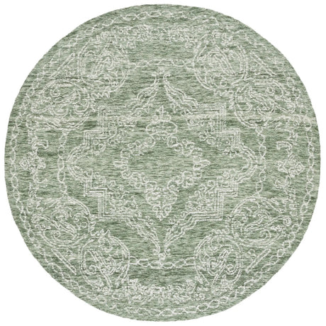 Safavieh Metro 5'-0" x 5'-0" Rug in Green / Ivory
