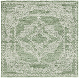 Safavieh Metro 5'-0" x 5'-0" Rug in Green / Ivory