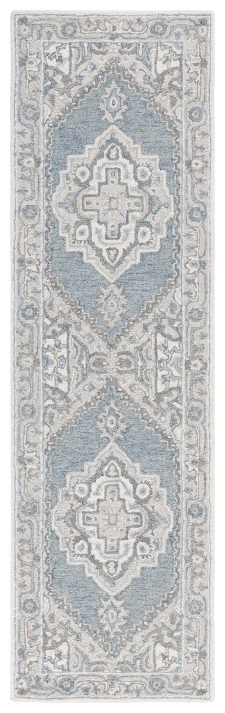 Safavieh Metro Met615K Light Blue/Ivory Rug.